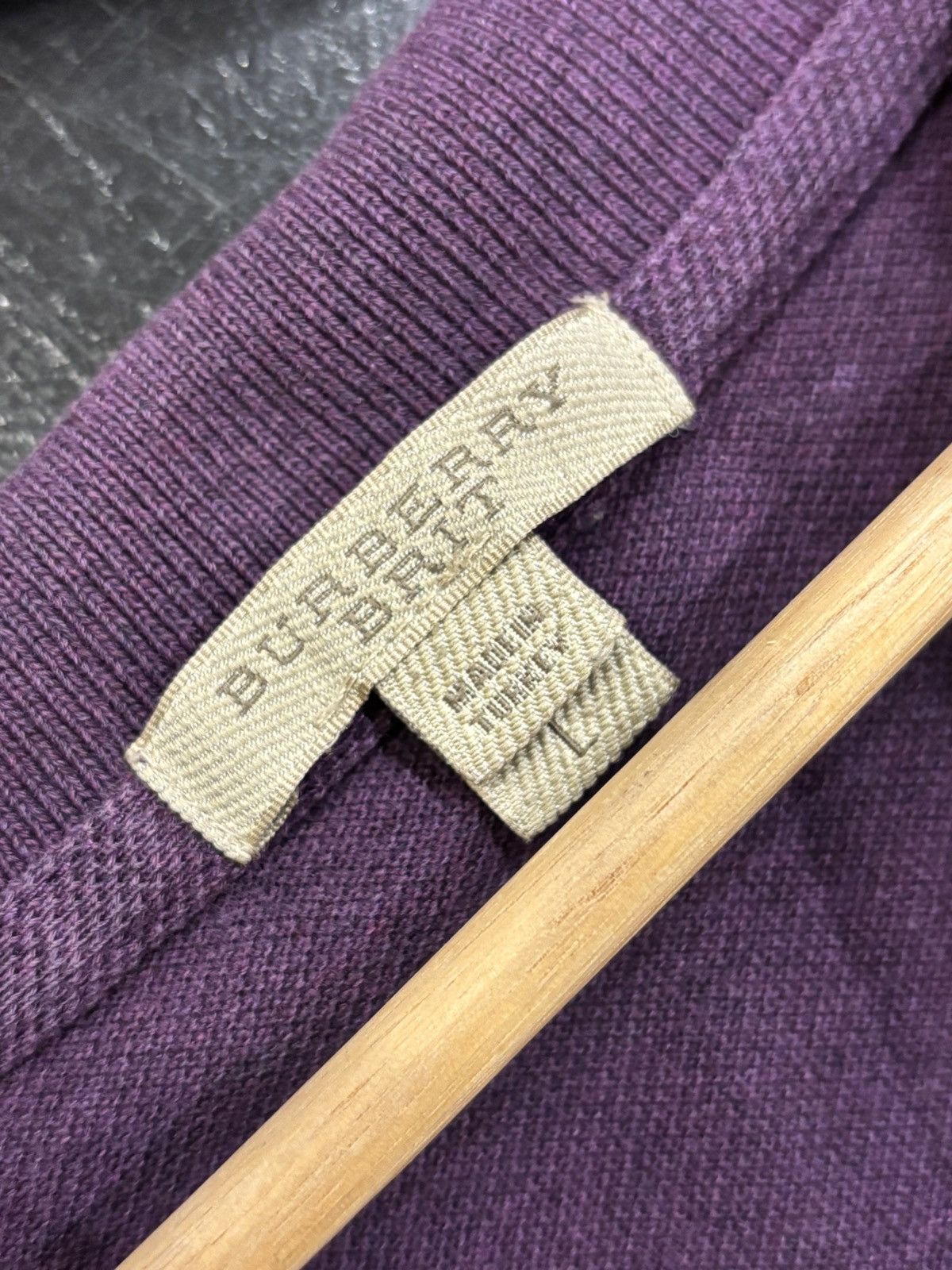 Burberry Burberry Brit Polo - Purple Size US L / EU 52-54 / 3 - 4 Thumbnail