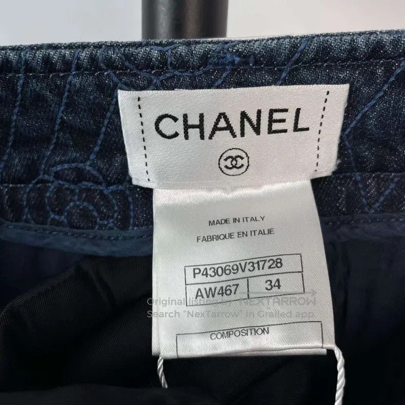 Chanel Chanel Blue denim skirt Size 42" / US 20 - 6 Thumbnail