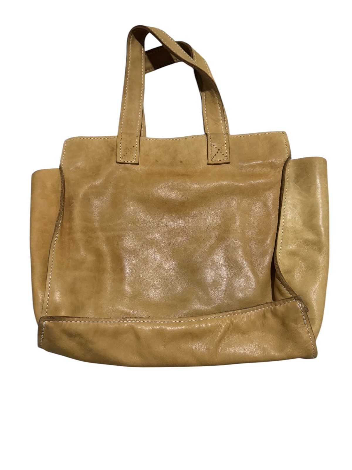 Genuine Leather × Japanese Brand Genuine Leather Medium Size Tote Bag Size ONE SIZE - 1 Thumbnail