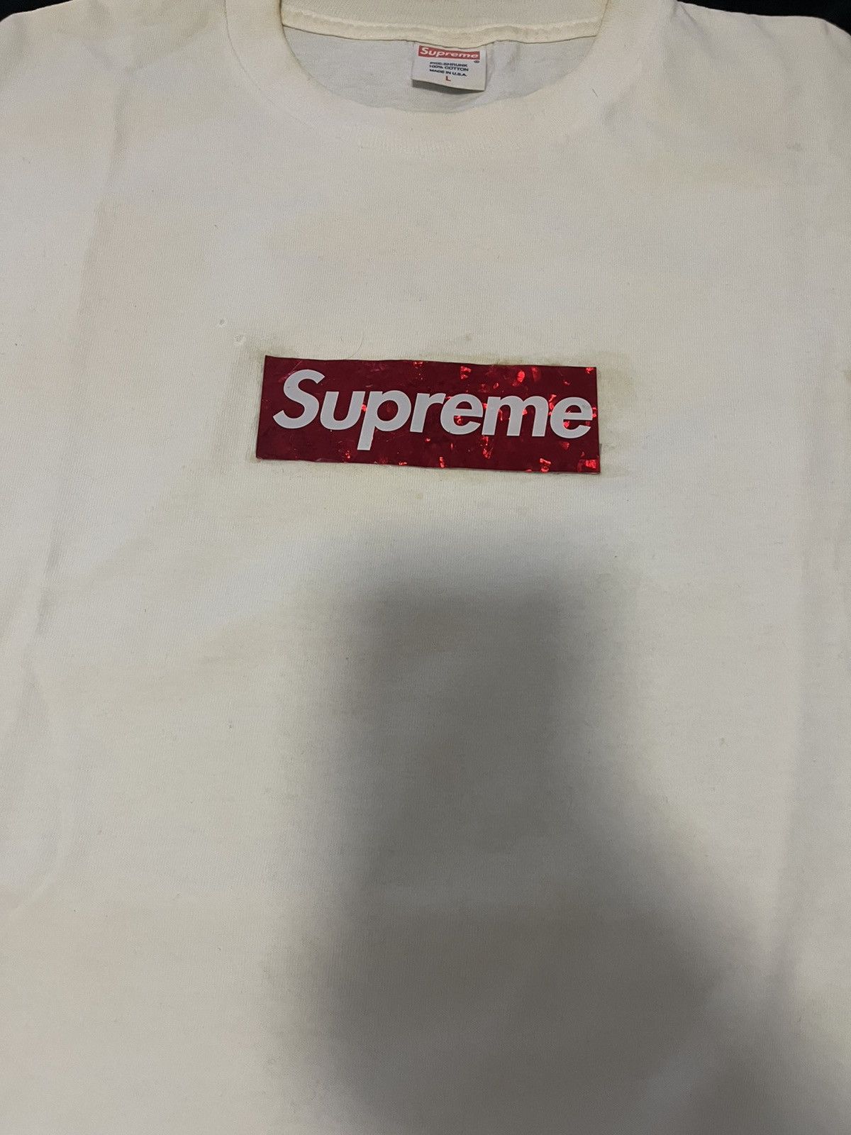 Supreme Supreme holographic box logo tee red Size US L / EU 52-54 / 3 - 2 Thumbnail