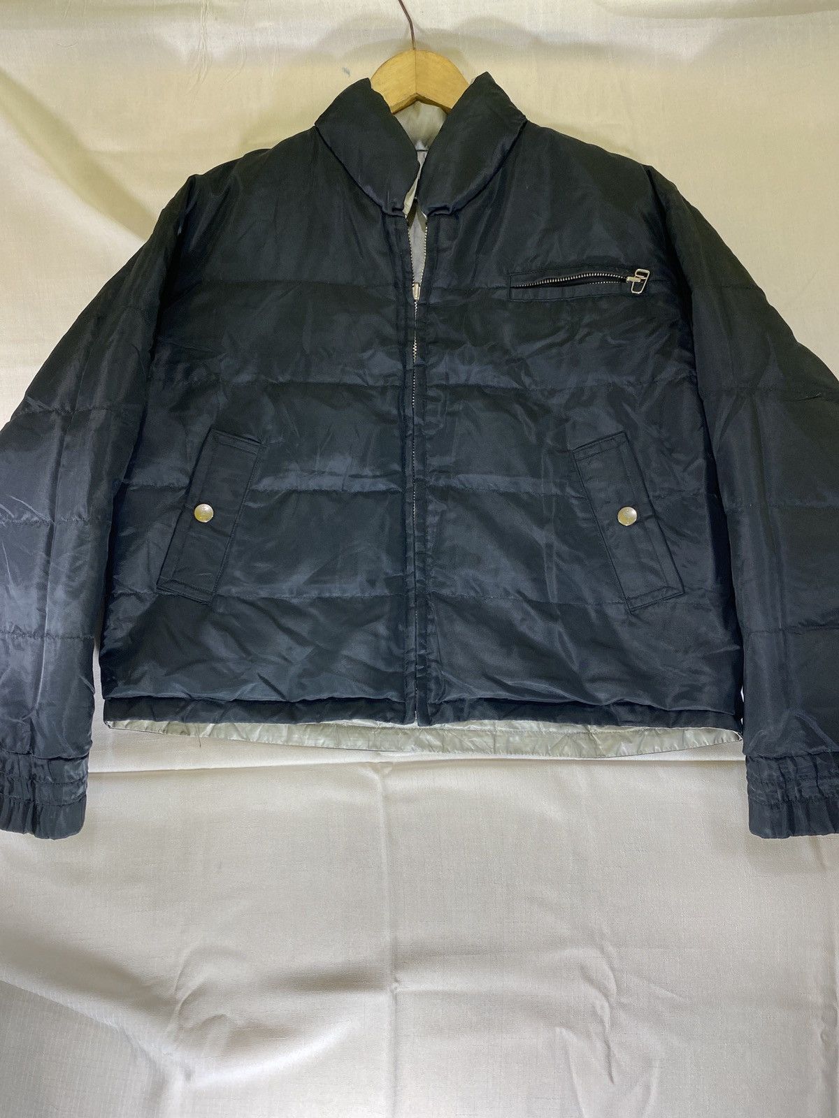 Yves Saint Laurent vintage padded cropped pillow neck double sided jacket Size US S / EU 44-46 / 1 - 1 Thumbnail
