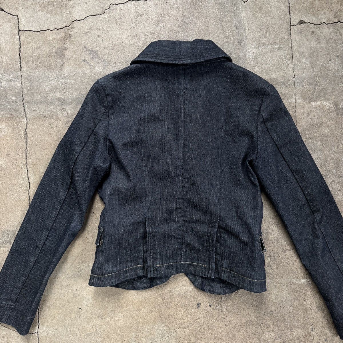 Diesel Vintage Y2K Diesel Crop Denim Blazer Jacket Size S / US 4 / IT 40 - 6 Thumbnail