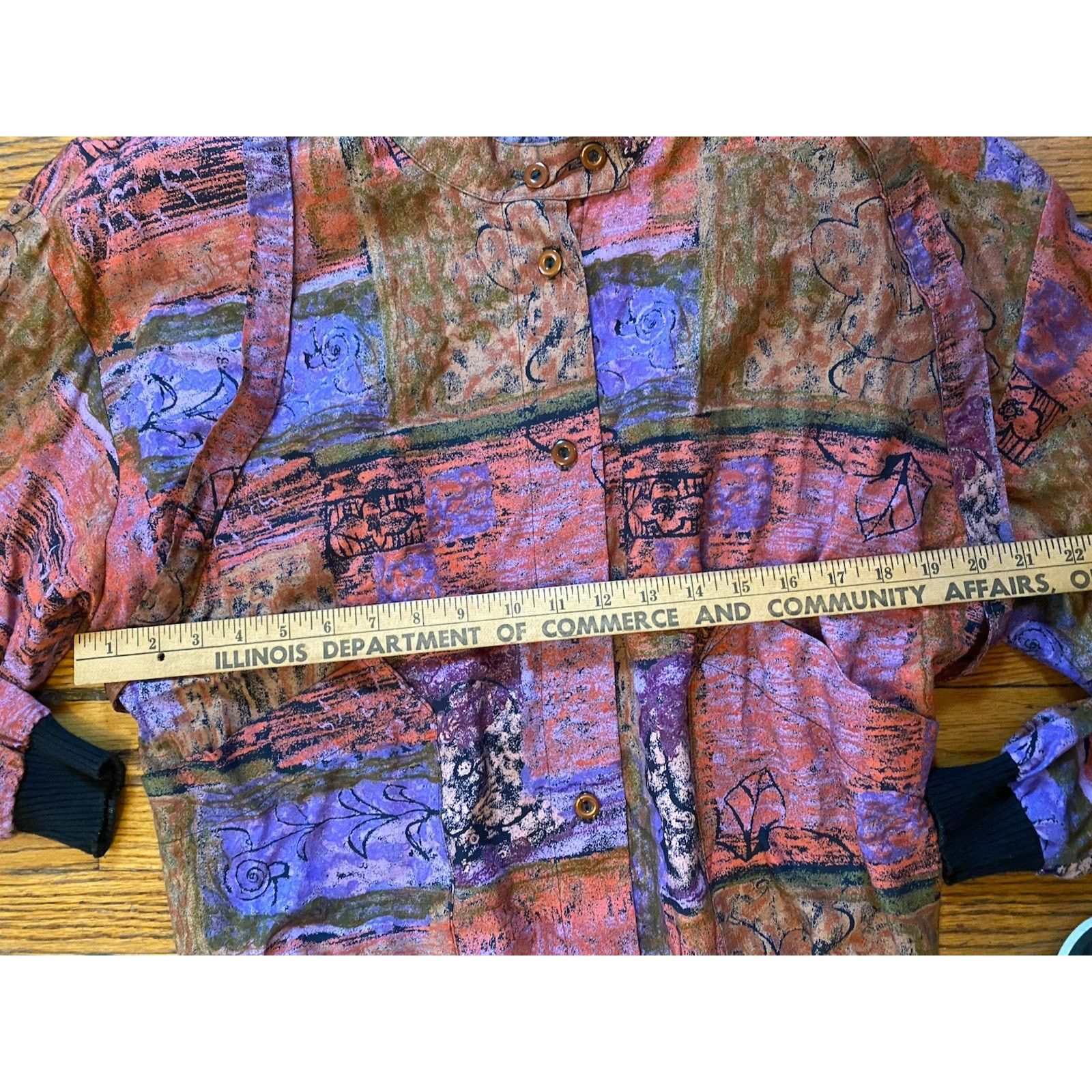 Vintage VTG Nino Wong 80’s Shoulder Pads Women’s Shirt L USA Pockets Size L / US 10 / IT 46 - 5 Thumbnail