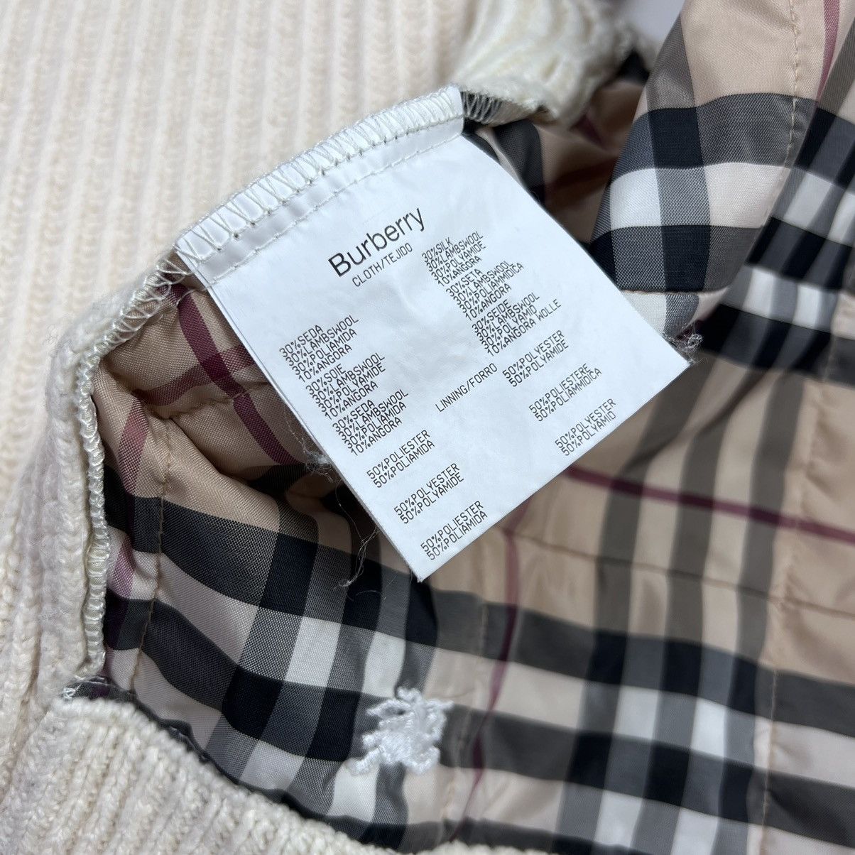 Burberry × Vintage Burberry London red tab vintage quilted wool vest Size M / US 6-8 / IT 42-44 - 8 Thumbnail
