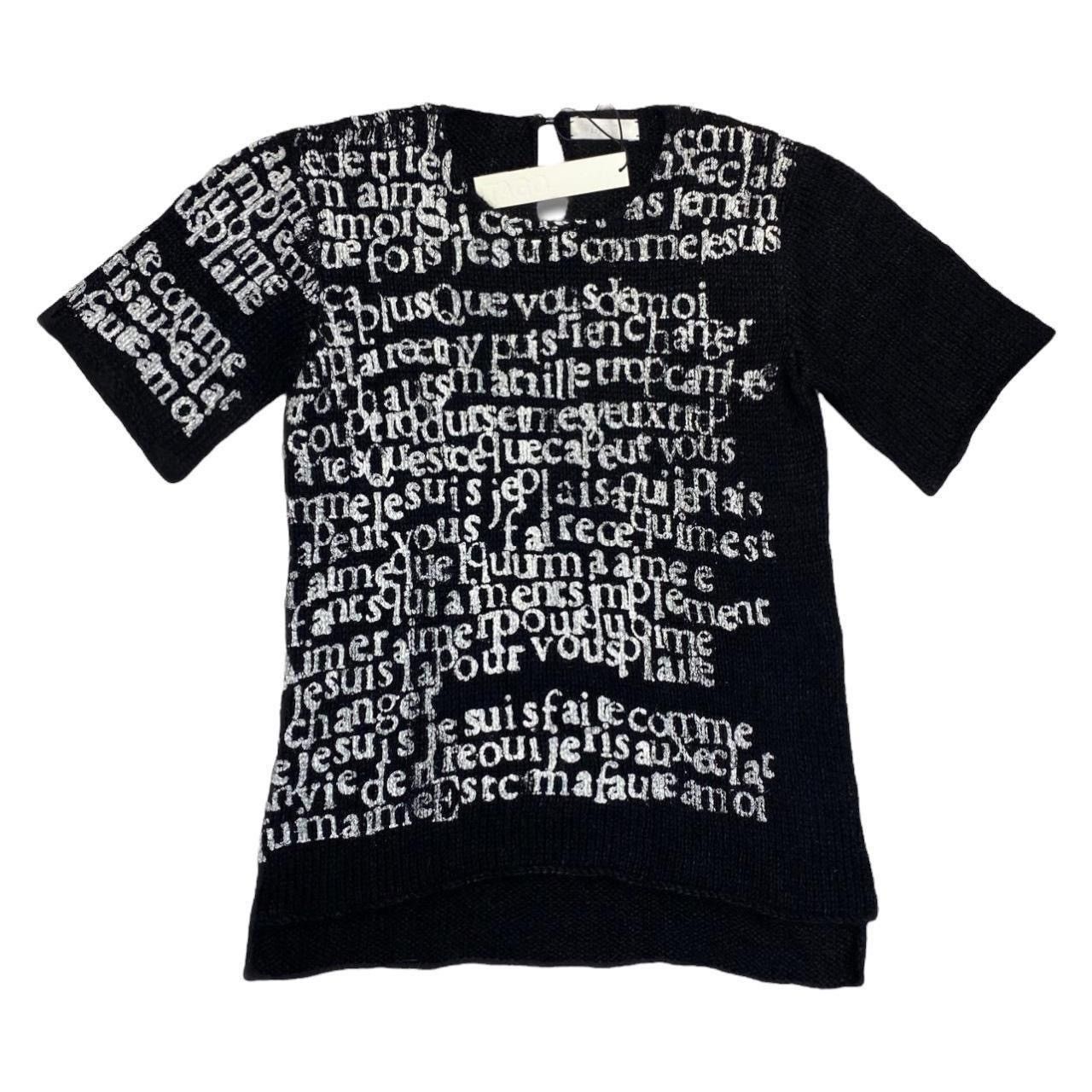 Other TAGO 1 of 1 Black French Text Print Knitted T-Shirt Size US M / EU 48-50 / 2 - 1 Thumbnail