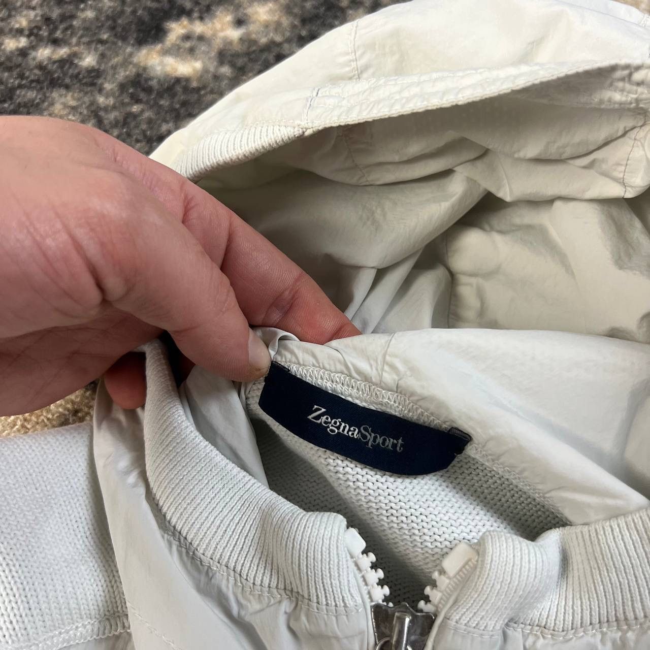 Ermenegildo Zegna Zegna Sport Luxury Nylon + Cotton Zip Up Hoodie Size US M / EU 48-50 / 2 - 5 Thumbnail