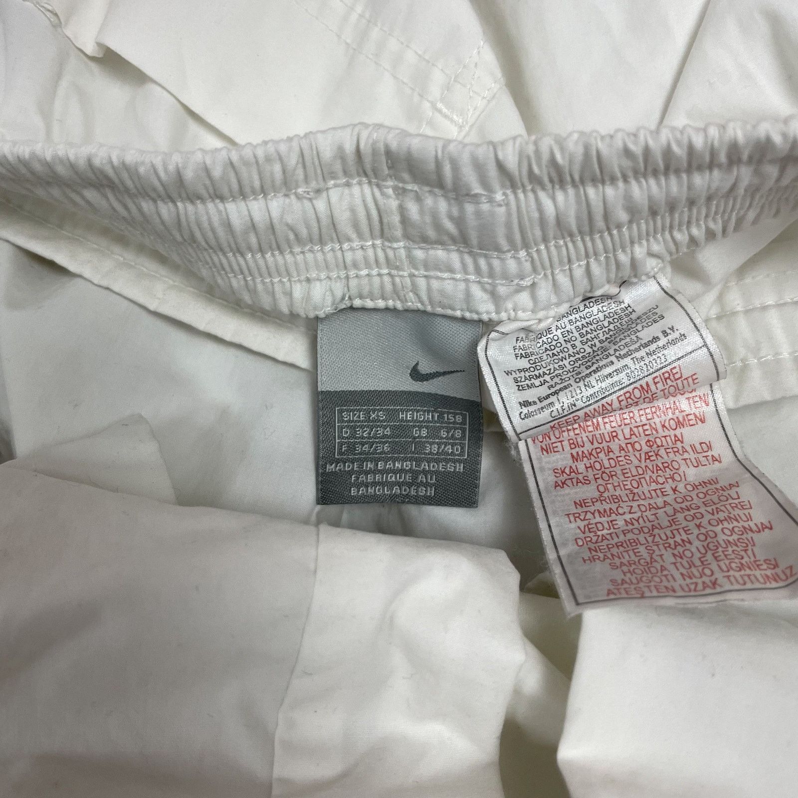 Nike × Vintage Nike Women's White Swoosh Pockets Wide Leg Track Pant XS Size 30" / US 8 / IT 44 - 8 Thumbnail
