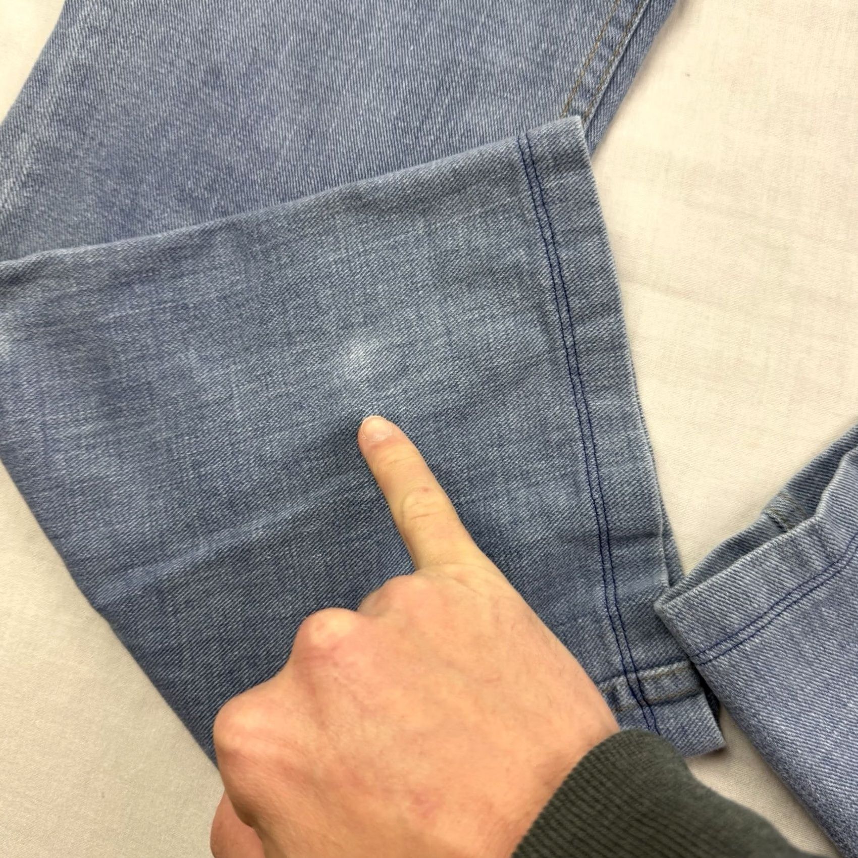 Wrangler VINTAGE Wrangler Bootcut Jeans Womens 26x27 80s 70s Hipster Hippie Faded Repairs Size 26" / US 2 / IT 38 - 6 Thumbnail