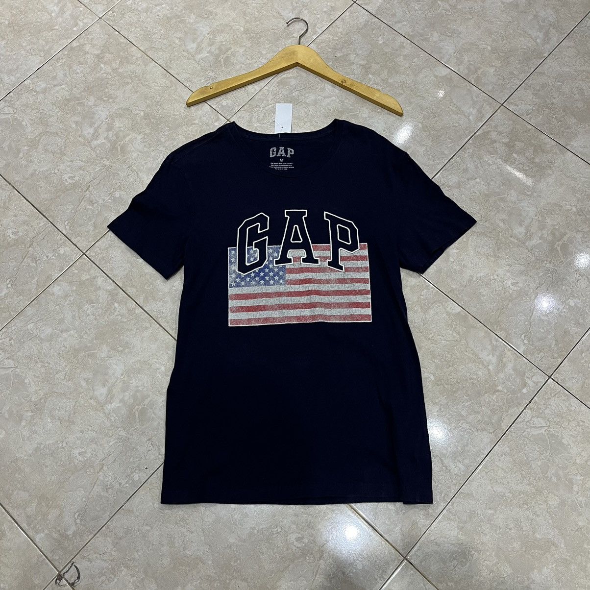 Gap × Vintage GAP USA Flag Logo Style Kanye Short Sleeve Size M / US 6-8 / IT 42-44 - 1 Thumbnail