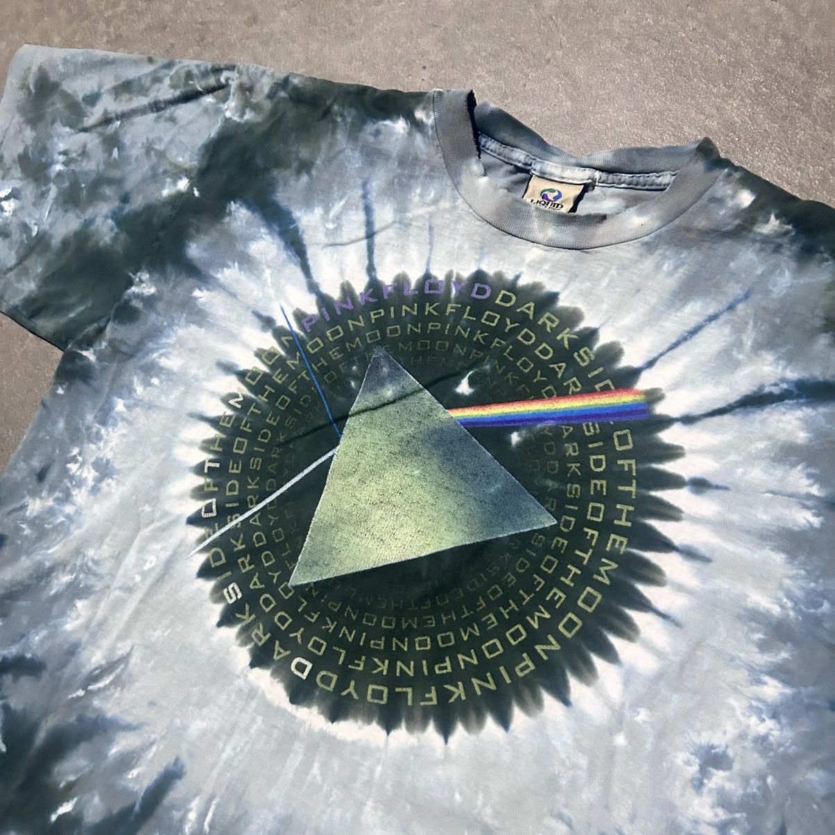 Pink Floyd Pink floyd liquid blue tie dye band tee shirt Size US XL / EU 56 / 4 - 5 Thumbnail