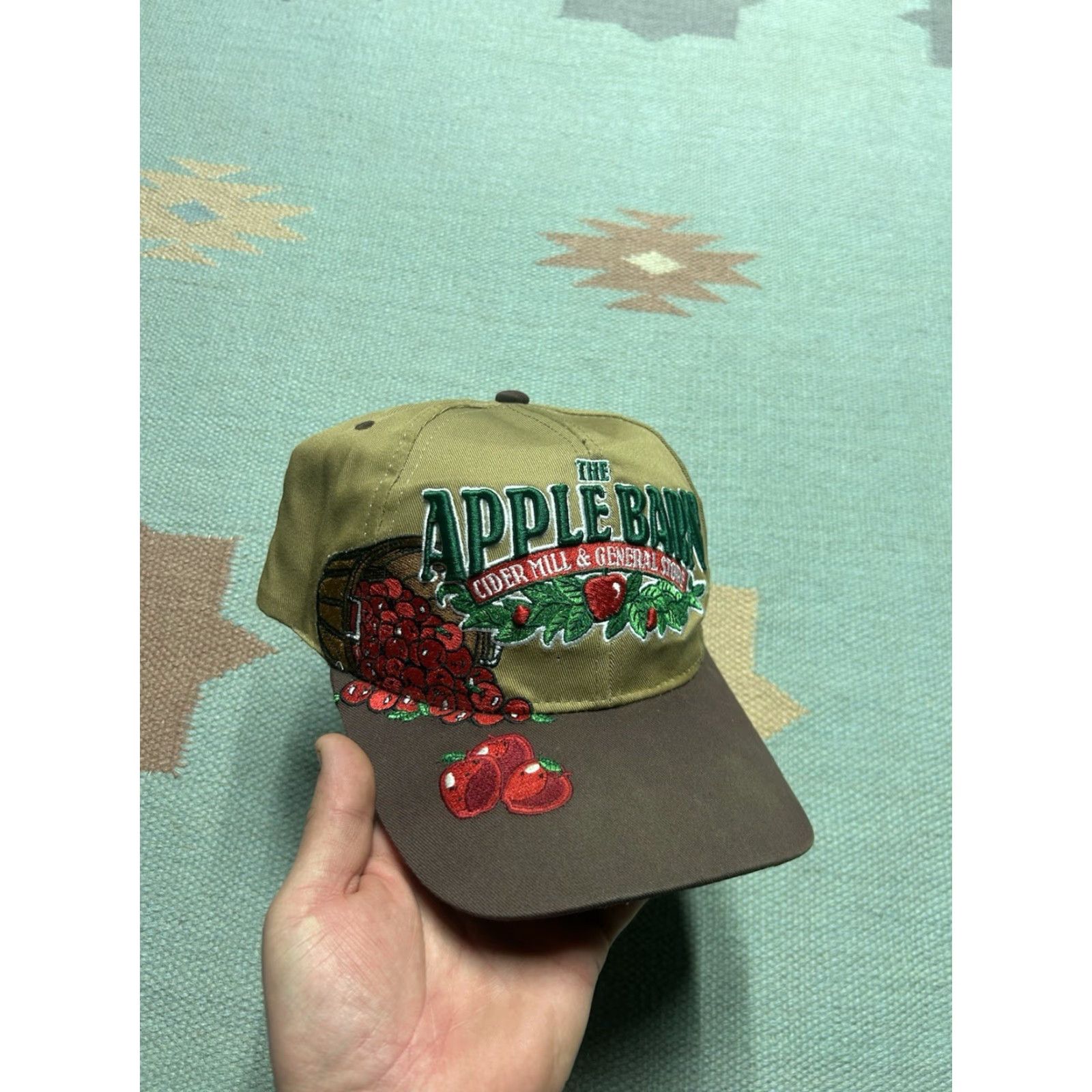 Apple VINTAGE Apple SnapBack Hat Cap Tennessee Brown Men Adjustable Brown Size ONE SIZE - 2 Thumbnail