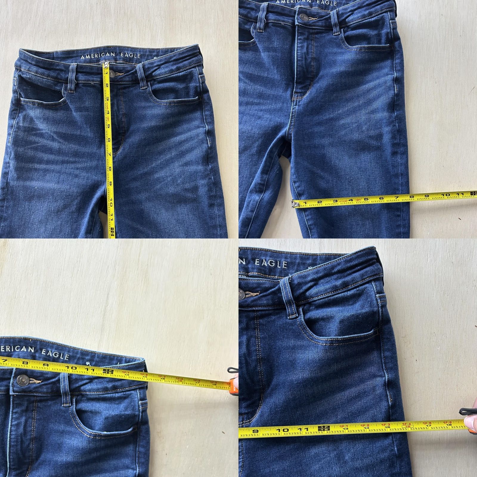 American Eagle Outfitters American Eagle Outfitters Jeans Womens 6 Short Dark Wash Skinny Stretch Denim Jeans Size 28" / US 6 / IT 42 - 8 Thumbnail
