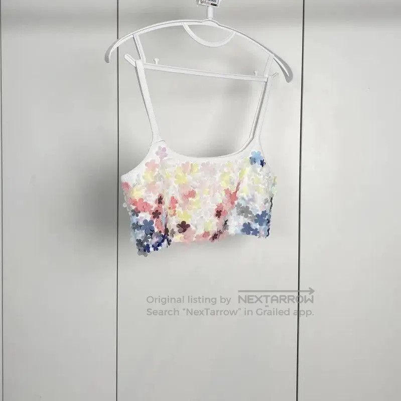 Chanel Chanel Summer Floral Crop Top . Size M / US 6-8 / IT 42-44 - 3 Thumbnail