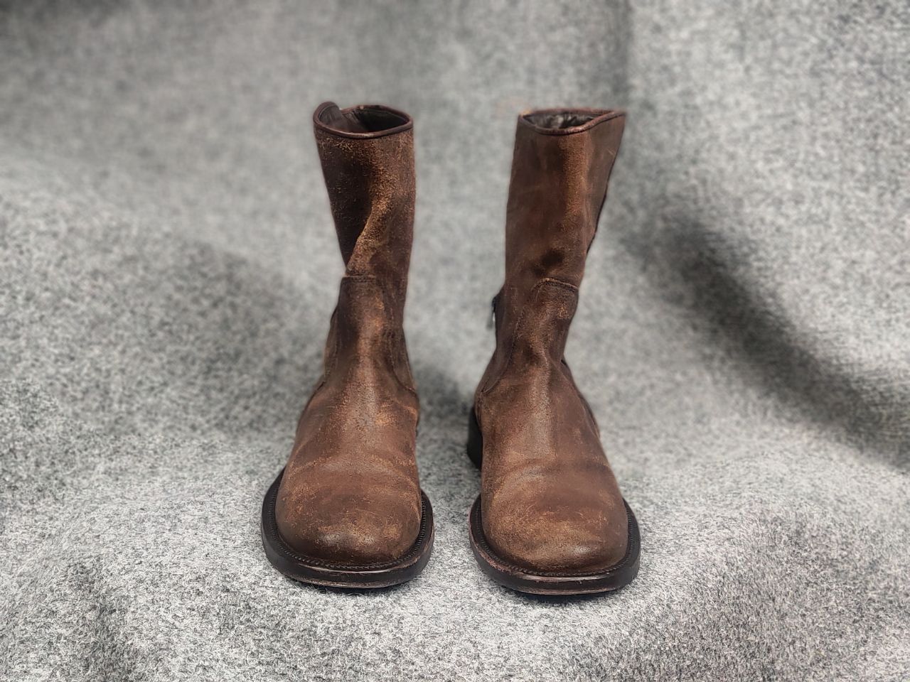 Daniele Alessandrini Alessandrini Vintage Brown Leather Boots Zip Carol Styl Rick Size US 9 / EU 42 - 4 Thumbnail