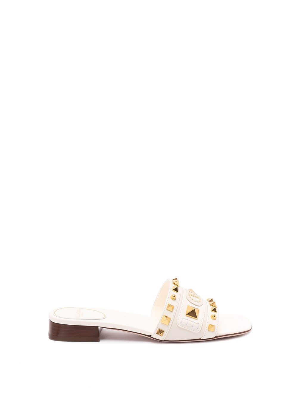 サンダル・ミュール Valentino Garavani Vg Plaster Caster Thong Sandals Plaster Caster Goatskin Thong Sandal for Woman in Ivory