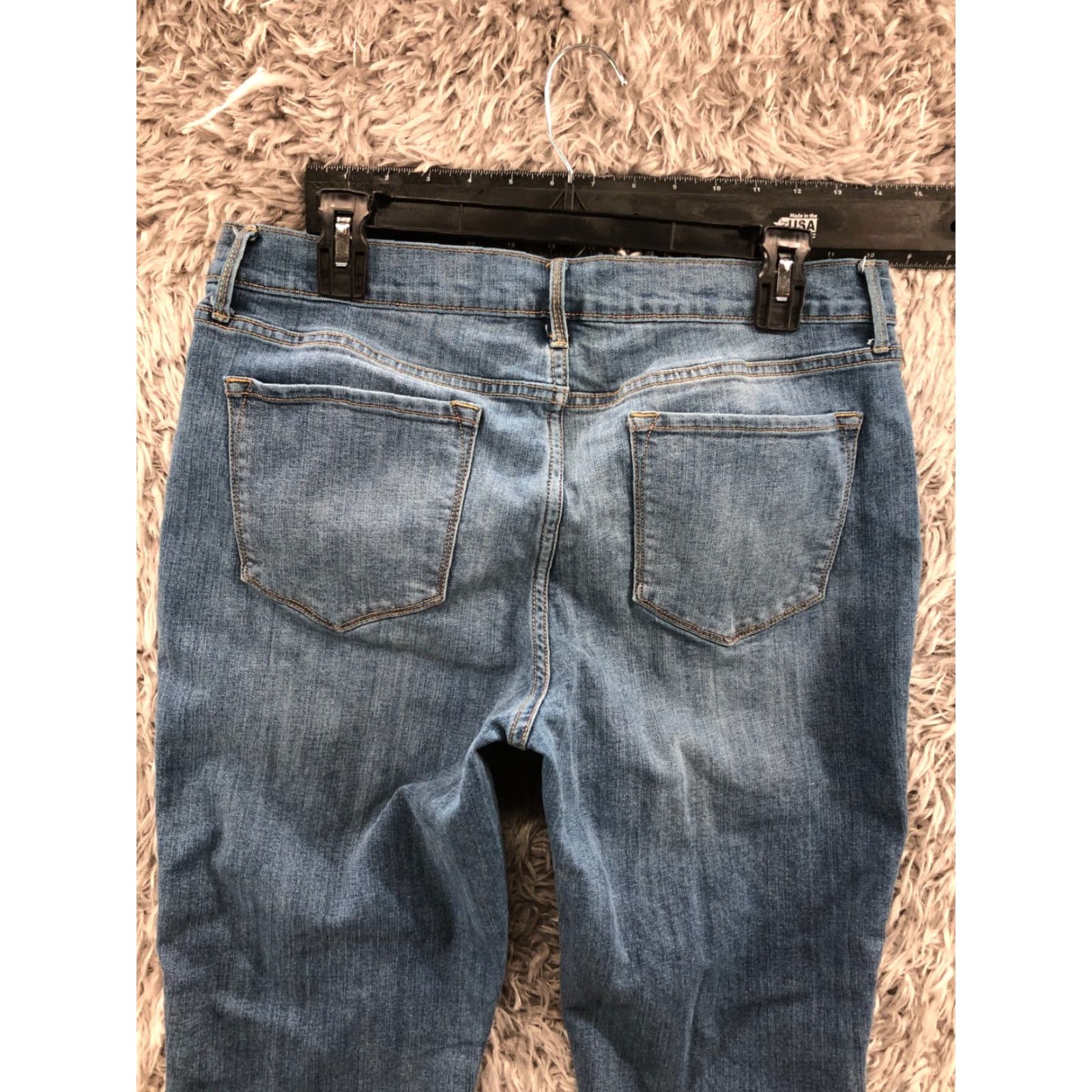 Old Navy Old Navy Jeans Womens Size 12 Long Blue Medium Wash Straight Size 34" / US 12 / IT 48 - 6 Thumbnail