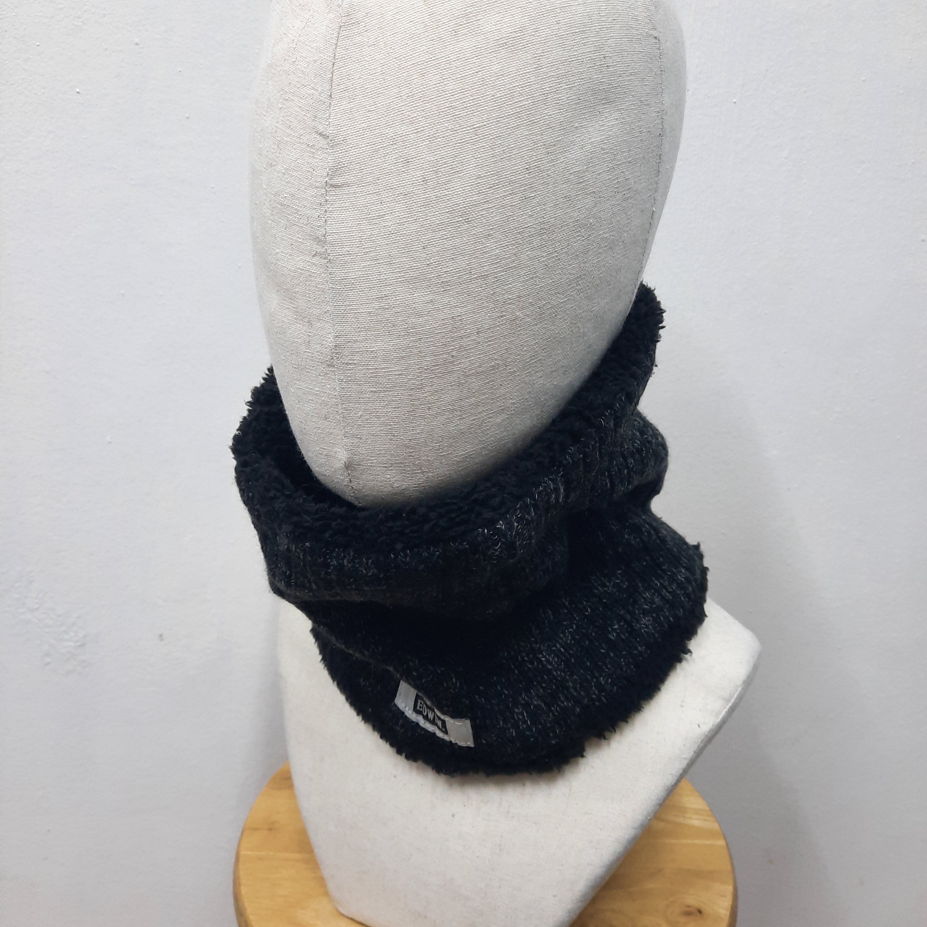 Japanese Brand 🧊 Edwin jeans patch neck gaiter scarf Size ONE SIZE - 2 Thumbnail