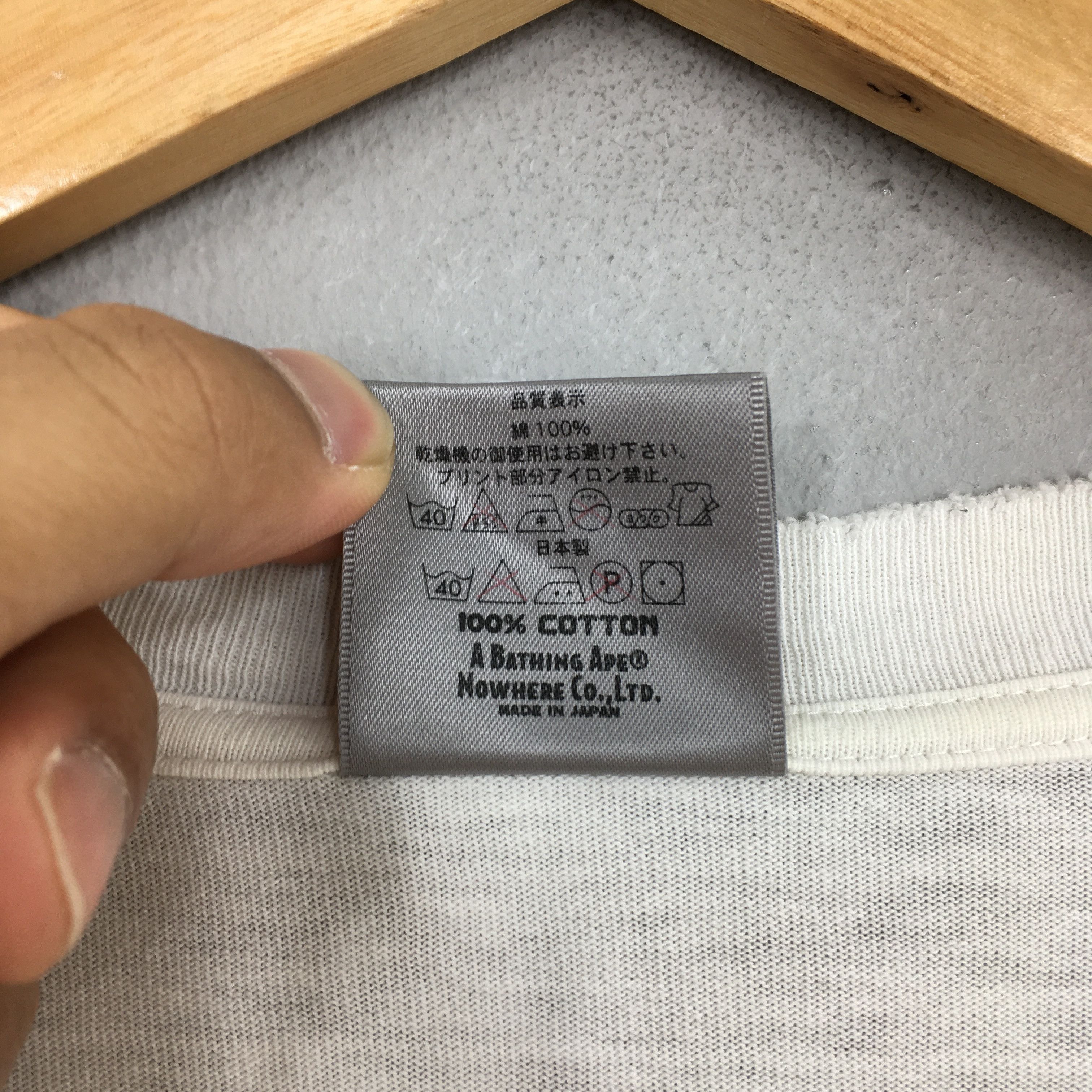 Bape 1999 Bape x Kan Takagi Ray Gun / Pixelated Logo Tee Size US L / EU 52-54 / 3 - 7 Thumbnail