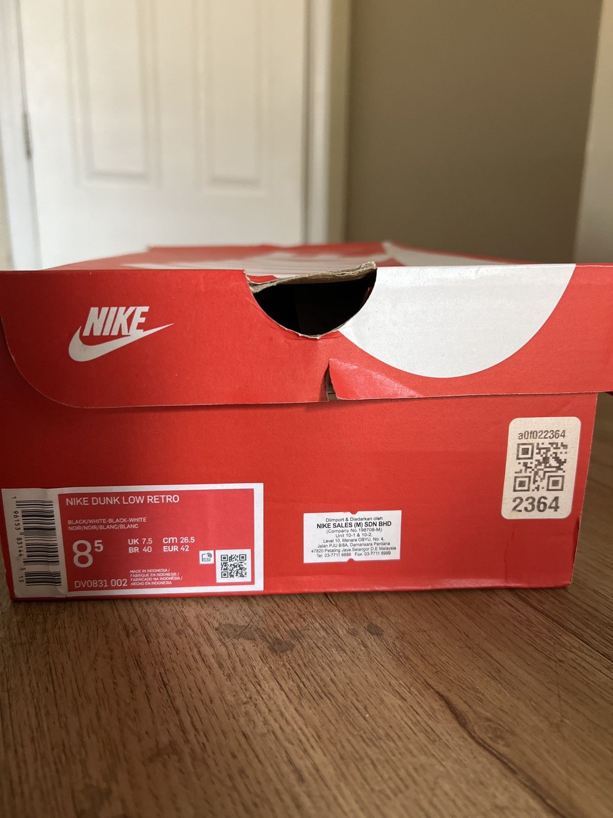 Nike Nike Dunk Low Reverse Panda 2.0 Size US 8.5 / EU 41-42 - 8 Thumbnail