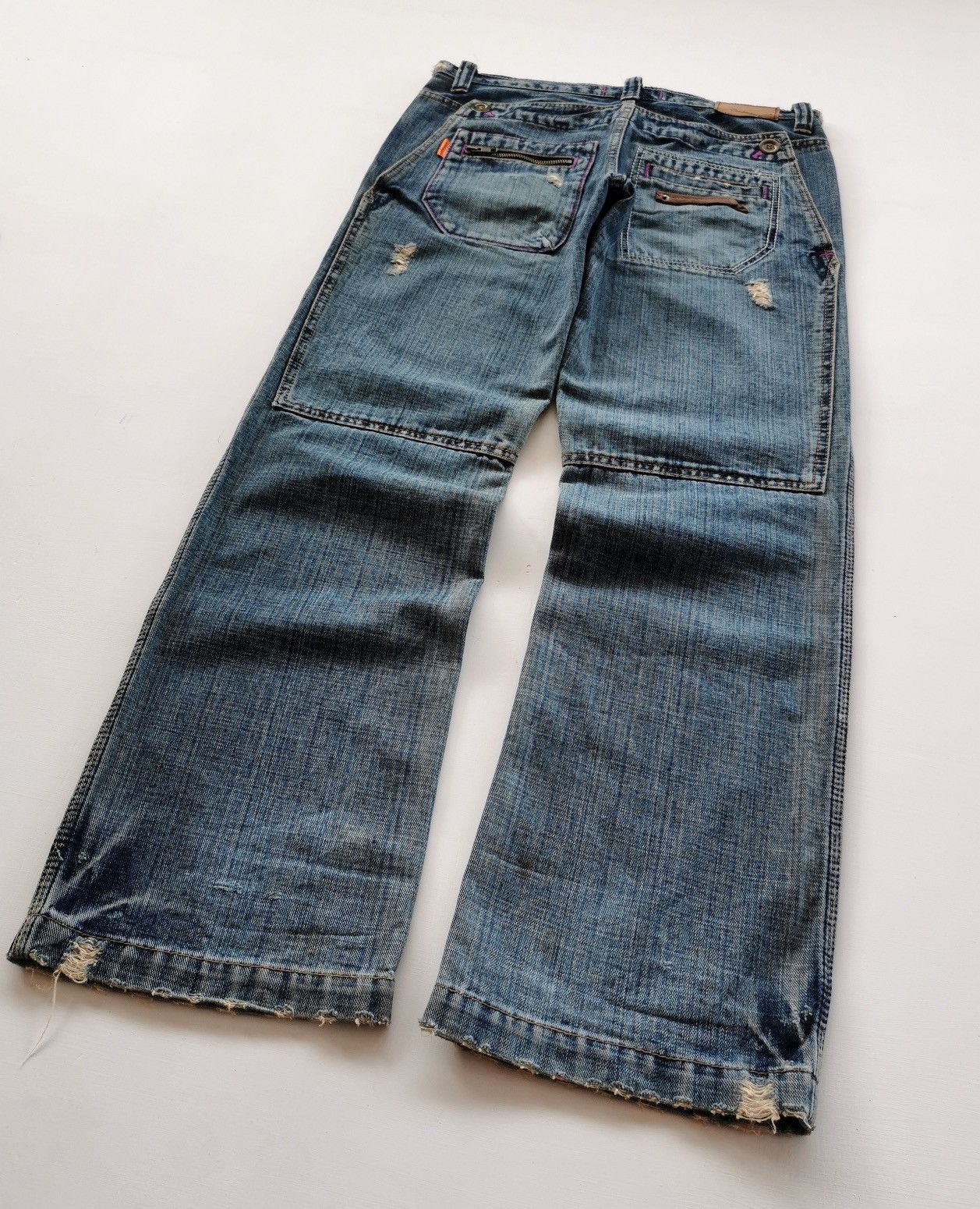 Japanese Brand Cube Sugar Japan Double Back Denim Jeans Size US 31 - 6 Thumbnail