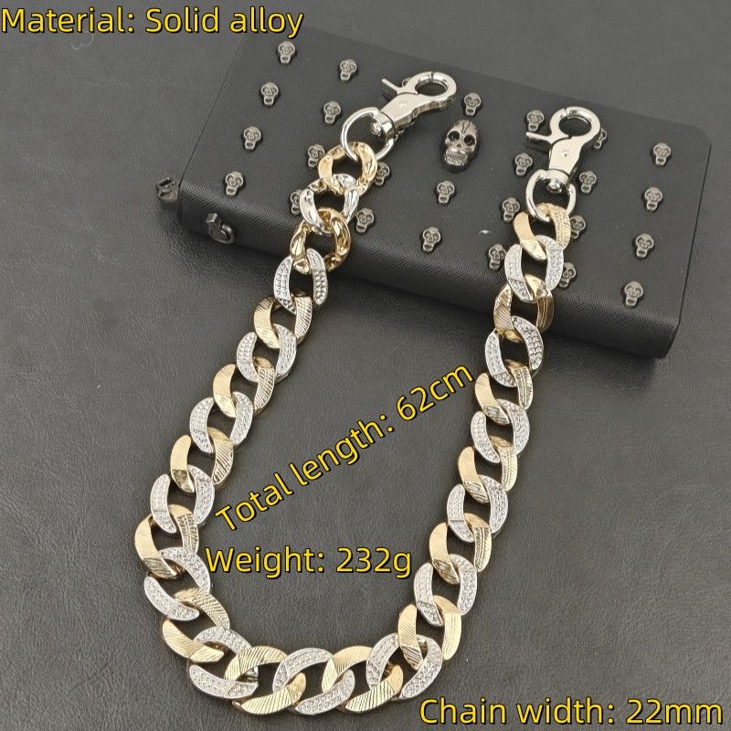 Jewelry Exaggerated Cuban Link Pants Chain Heavy Duty Size ONE SIZE - 4 Thumbnail