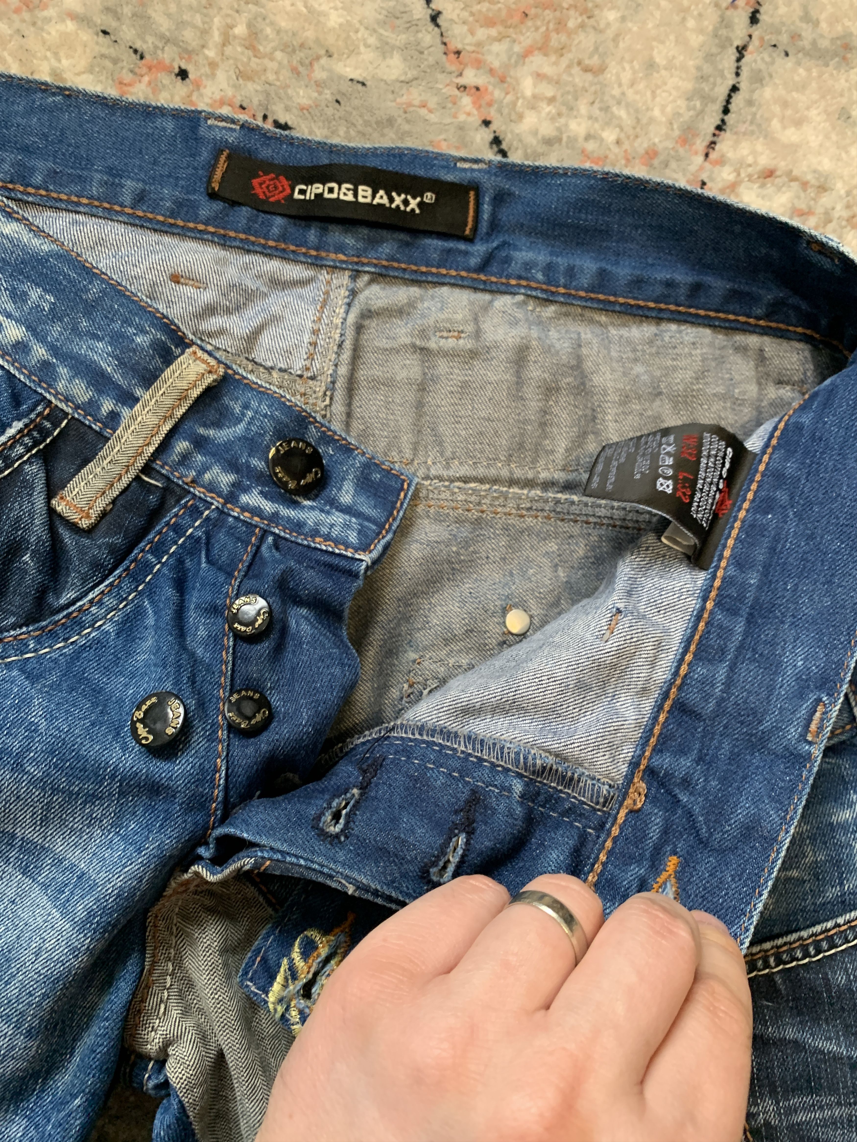 Japanese Brand Cipo & Baxx Vintage Dinim Pants Size US 34 / EU 50 - 5 Thumbnail
