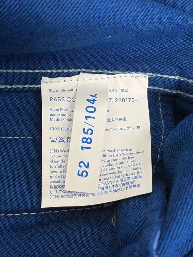 Acne Studios AW2017 Acne Studios Cobalt Blue Worker Trucker Jacket Size US M / EU 48-50 / 2 - 11 Thumbnail