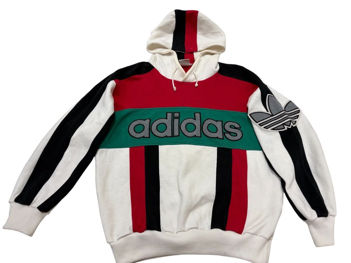 Adidas 🔥Rare Vintage 90s Adidas Descente Spellout Hoodie Big Logo Size US M / EU 48-50 / 2 - 6 Thumbnail