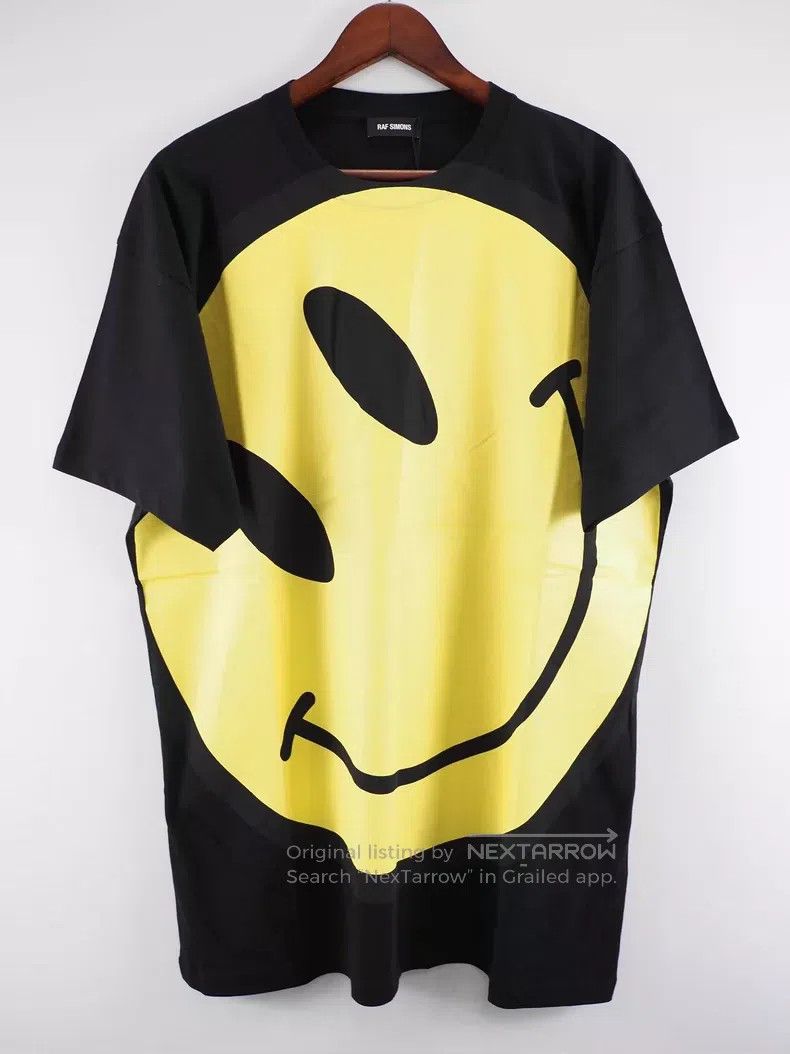 Raf Simons Raf simons 20SS black smiley face short sleeves Size US S / EU 44-46 / 1 - 1 Thumbnail