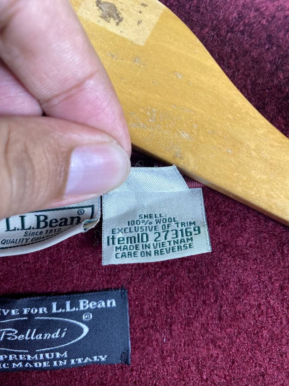 L.L. Bean ll bean fabric by bellandi italy wool jacket nice design Size US XL / EU 56 / 4 - 6 Thumbnail