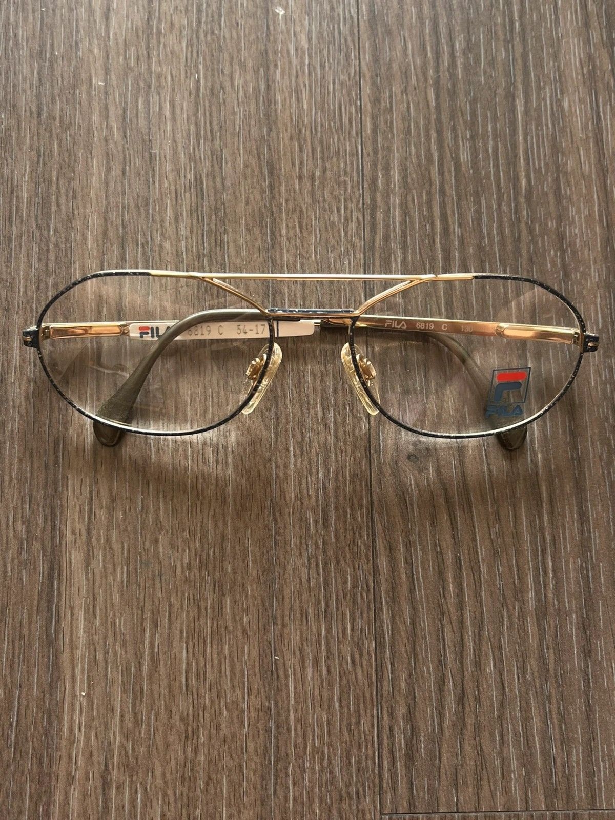 Fila FILA Eyeglass Frames Demo Lens Deadstock 6819 C 54-17 1980's Size ONE SIZE - 2 Thumbnail