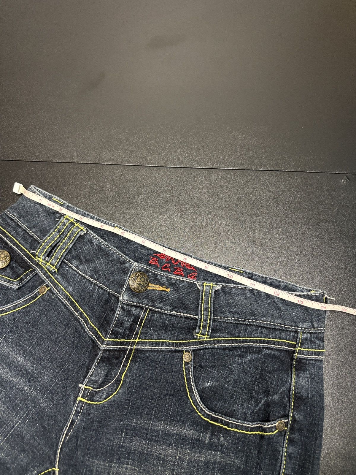 BCBGeneration Y2K BCBG Flare Bootcut Denim Jeans Size 28" / US 6 / IT 42 - 10 Thumbnail