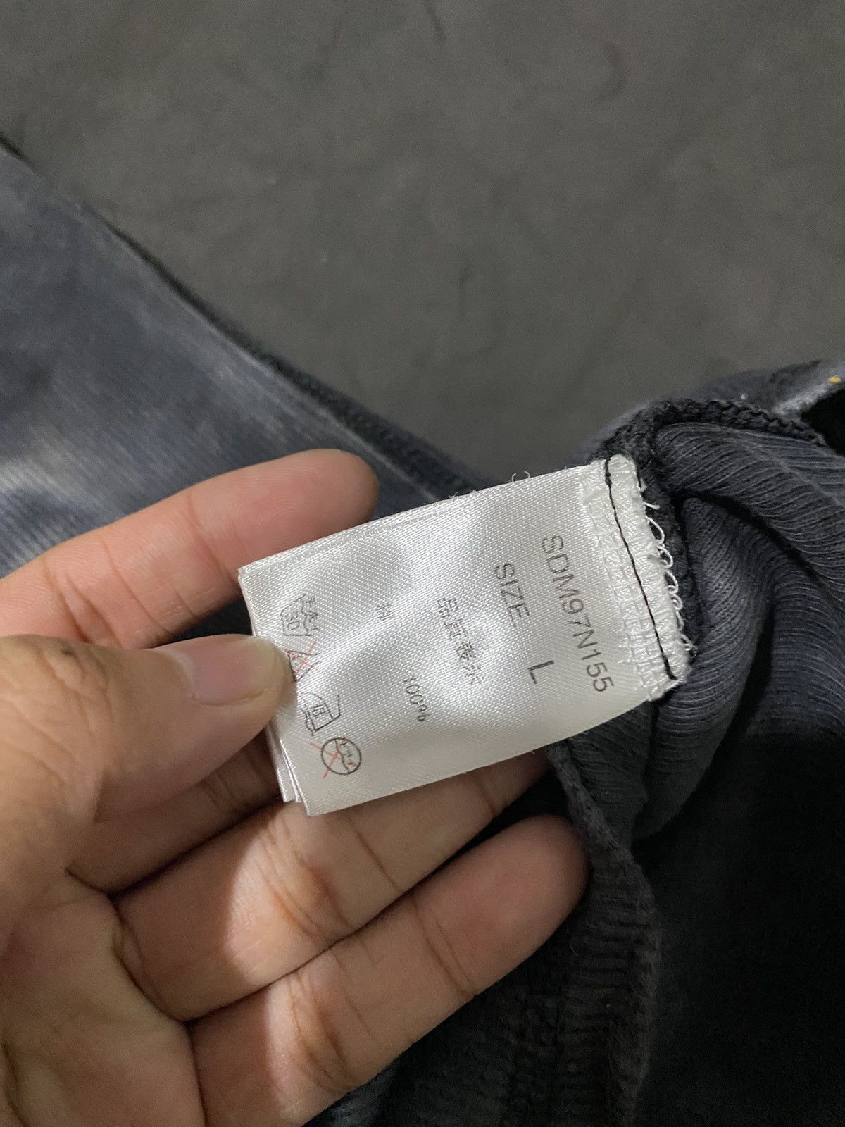 Japanese Brand Semanticdesign Japanese Black Dyed Poem Tee Size US L / EU 52-54 / 3 - 5 Thumbnail
