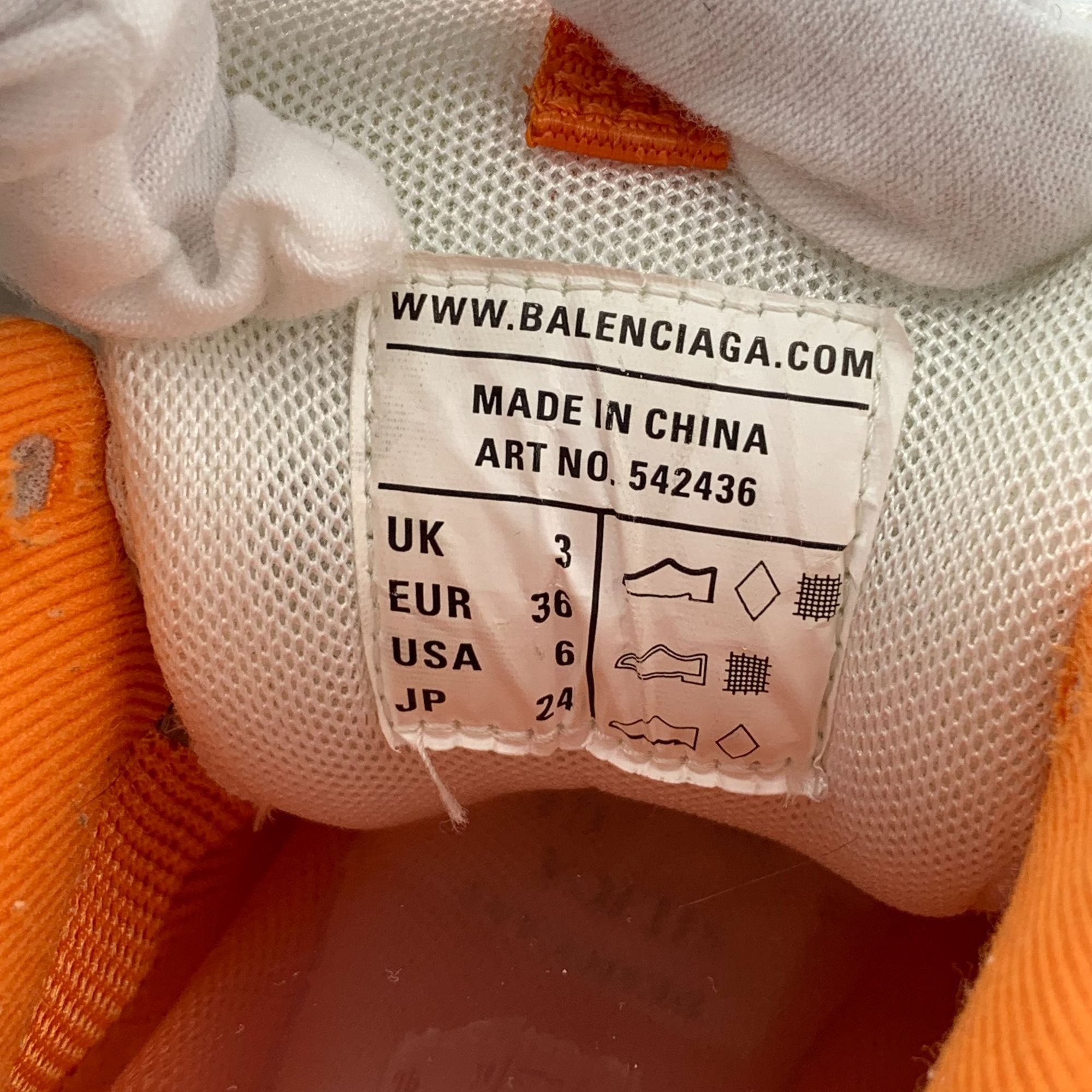 Balenciaga Balenciaga Track Sneakers Orange White Mesh & L Size US 6 / IT 36 - 8 Thumbnail