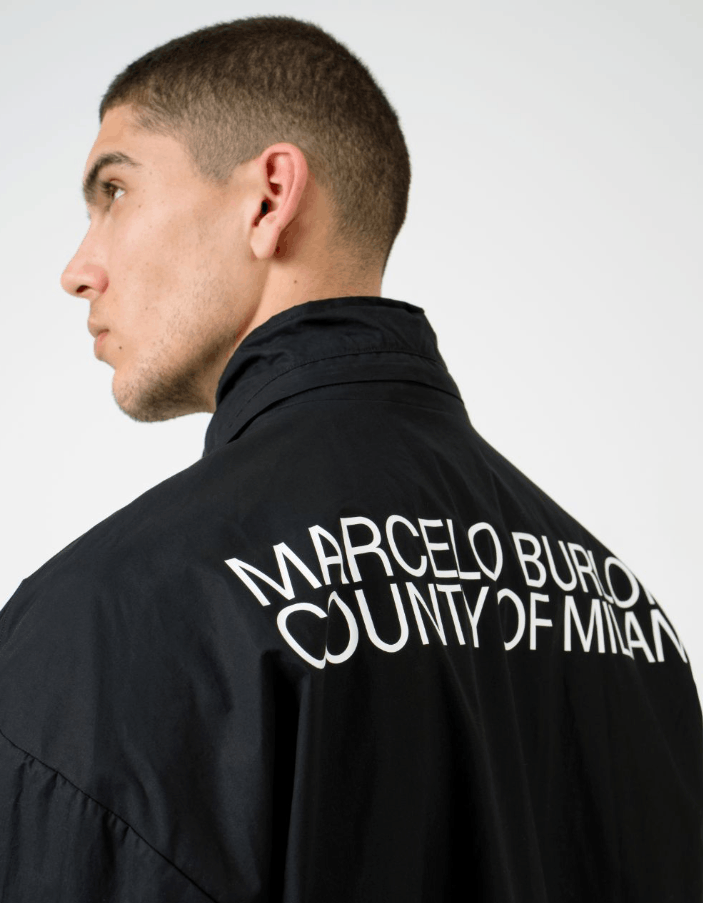 Marcelo Burlon MARCELO BURLON LOGO TECH COTT HOOD TRACK BLACK WHITE - S Size US S / EU 44-46 / 1 - 6 Thumbnail