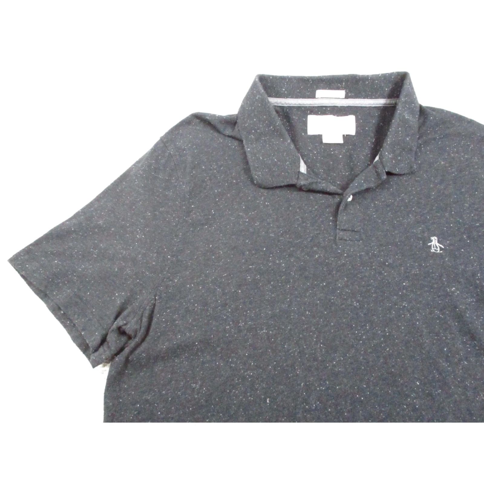Original Penguin Original Penguin Shirt Mens XXL Polo Black Heritage Slim Fit Speckled Casual Size US XXL / EU 58 / 5 - 3 Thumbnail