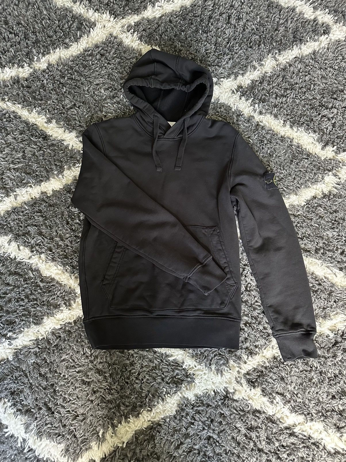 image of Stone Island Hoodie Black Size Small, Men's
