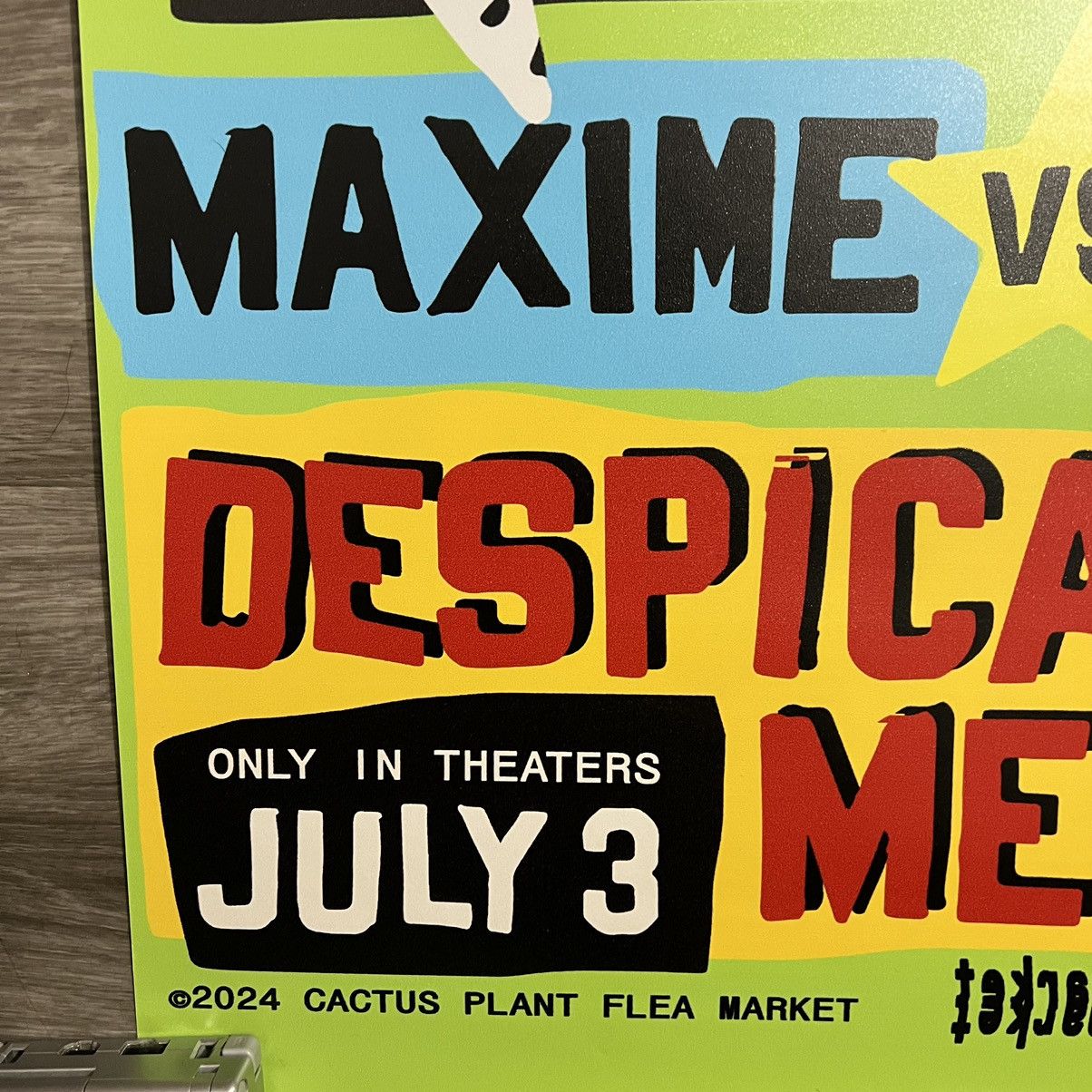 Cactus Plant Flea Market CPFM Despicable Me 4 Movie Poster Size ONE SIZE - 6 Thumbnail