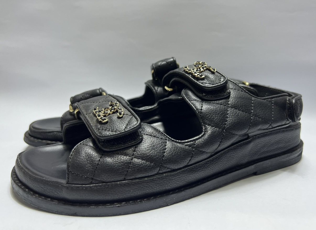 Chanel Chanel - Quilted Dad Sandals Size US 10 / IT 40 - 9 Thumbnail