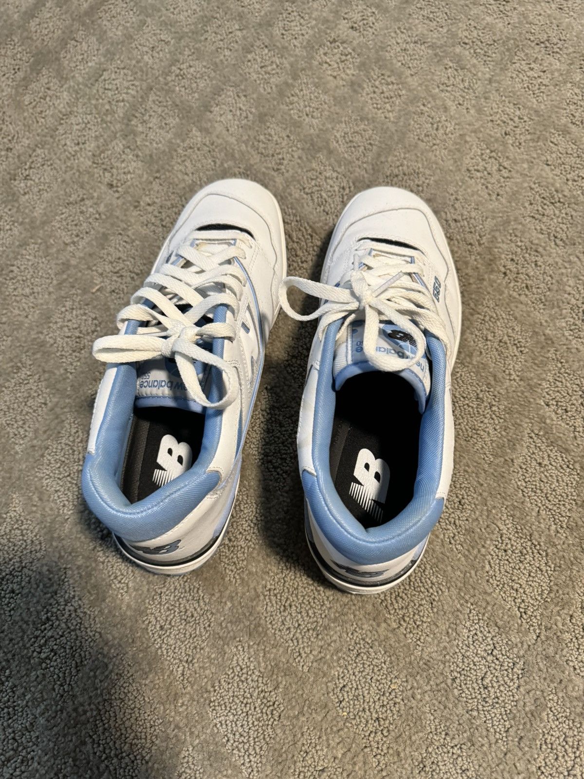 New Balance 550 UNC White University Blue Size US 11.5 / EU 44-45 - 9 Thumbnail