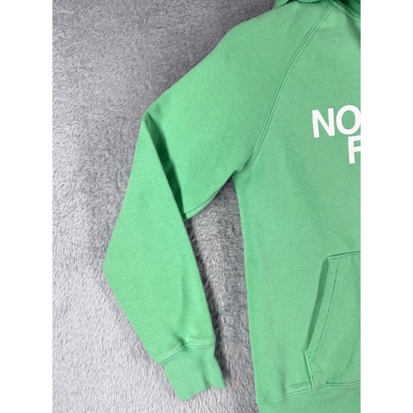 The North Face The North Face Hoodie Women S Green Pullover Sweater Jersey Cotton Blend Logo Floral Pockets Regular 34 in Chest Size S / US 4 / IT 40 - 3 Thumbnail