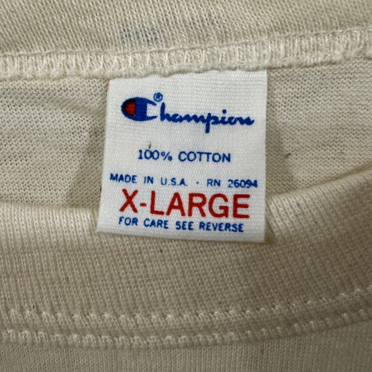 Champion Vintage Villanova Champion Cream Blue Raglan Top Tee Shirt Size US XL / EU 56 / 4 - 4 Thumbnail