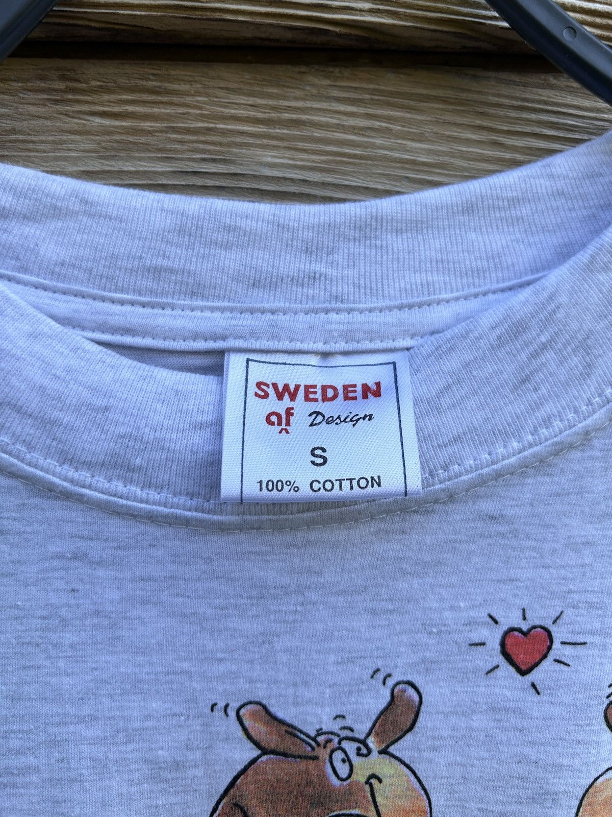 Vintage 90s Vintage 1994 Deer Moose Sex Funny Art Sweden T-Shirt Size US S / EU 44-46 / 1 - 6 Thumbnail
