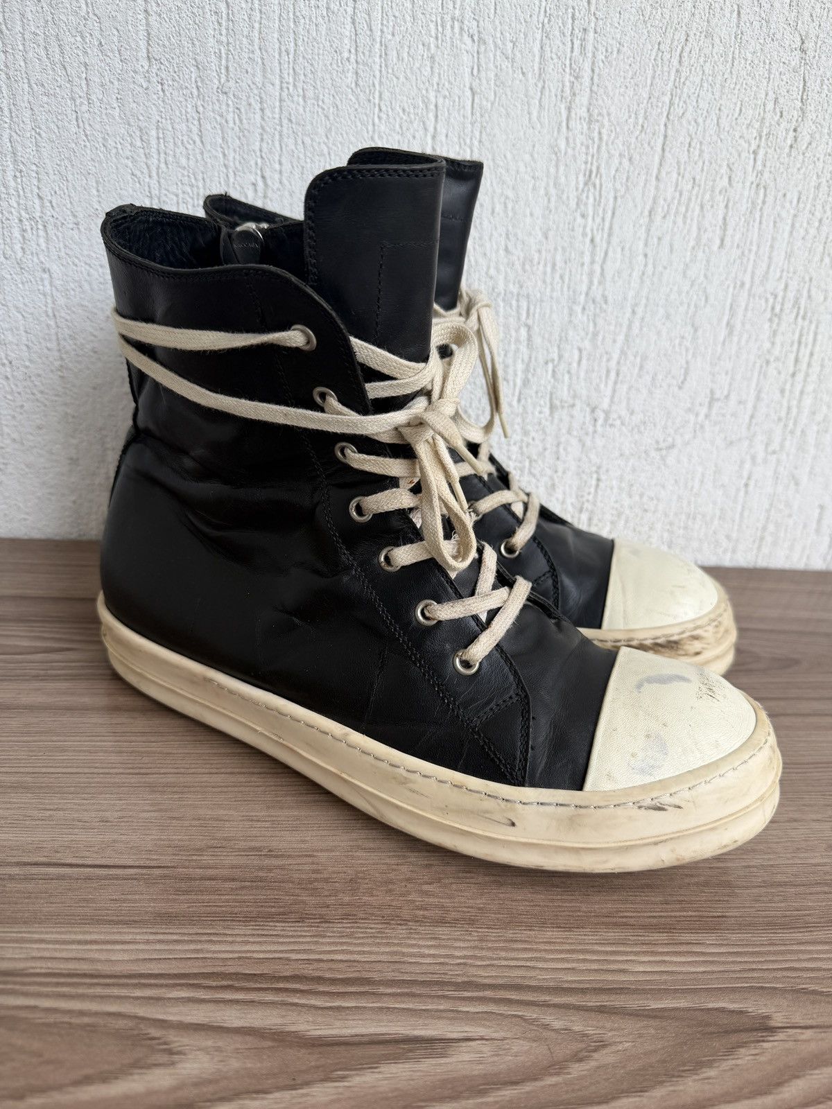 Rick Owens 🔥Rare w16 mainline ramones Size US 10.5 / EU 43-44 - 3 Thumbnail