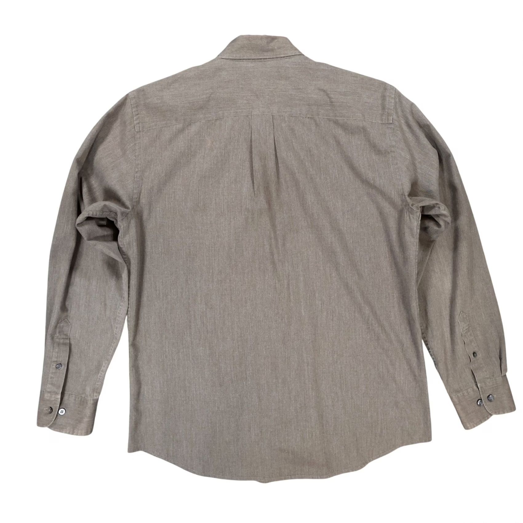 Dockers Dockers Button Front Shirt Mens LT Brown Long Sleeve Stain Defender Size US L / EU 52-54 / 3 - 2 Thumbnail
