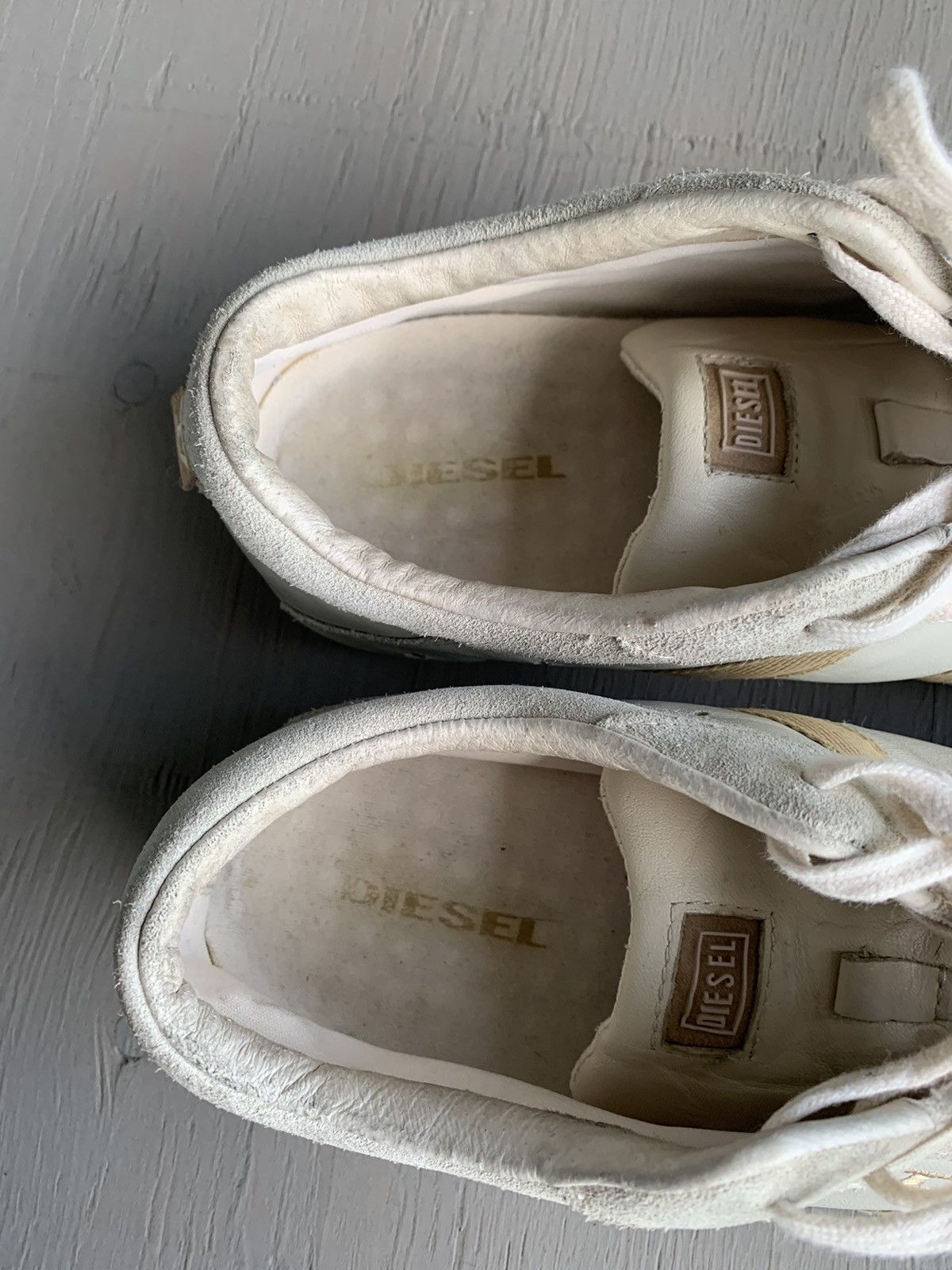 Diesel × Vintage 2000s Diesel Wish Sneakers Y2K Vintage Square Toe MM Leather Size US 10 / EU 43 - 14 Thumbnail