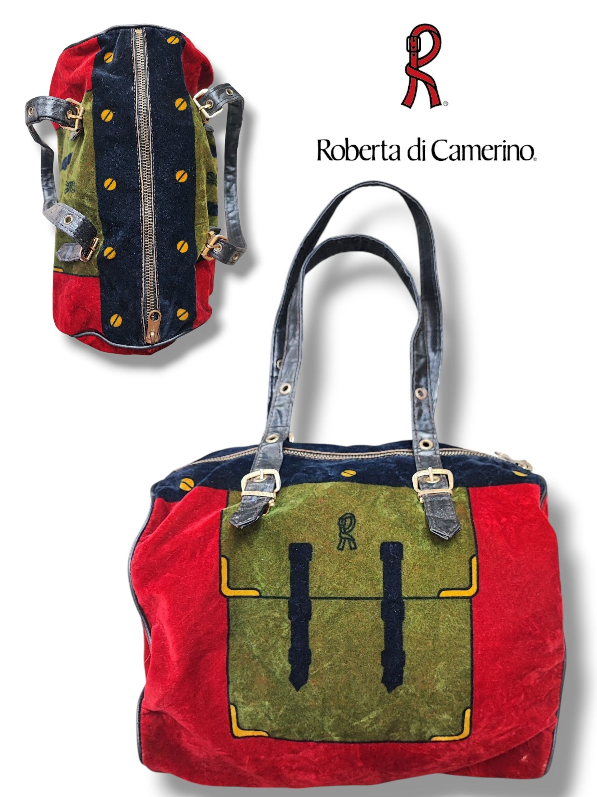 Roberta di Camerino Vintage Roberta Di Camerino Trompe L'Oeil Velvet Handbag Size ONE SIZE - 1 Thumbnail