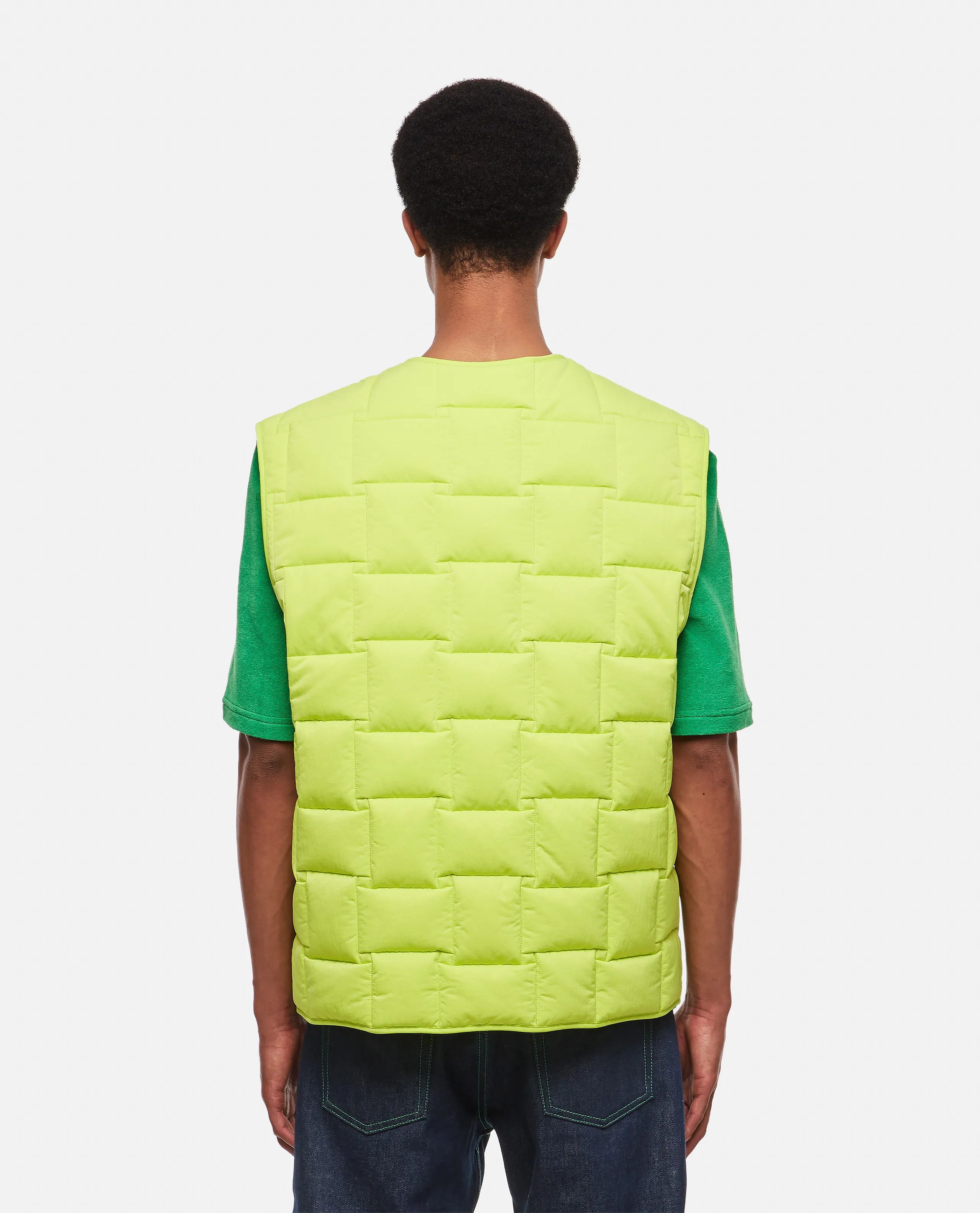 o1loc1c0624 700402 Technical Nylon Intreccio Pattern Vest