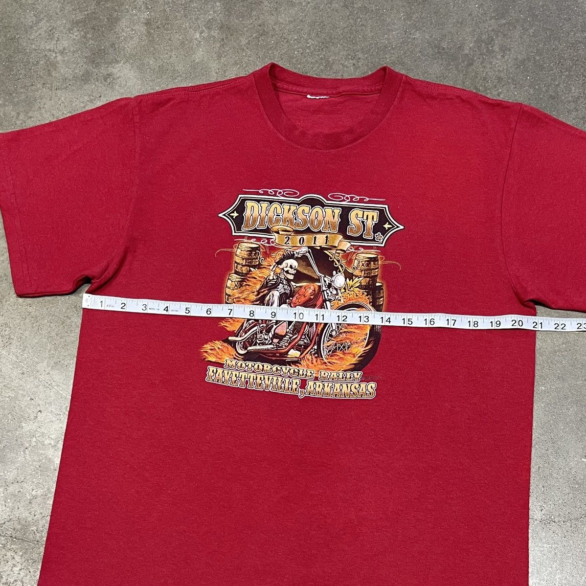 Vintage 2011 Sturgis Motorcycle Rally Dickson St Biker Graphic Tee Size US L / EU 52-54 / 3 - 5 Thumbnail