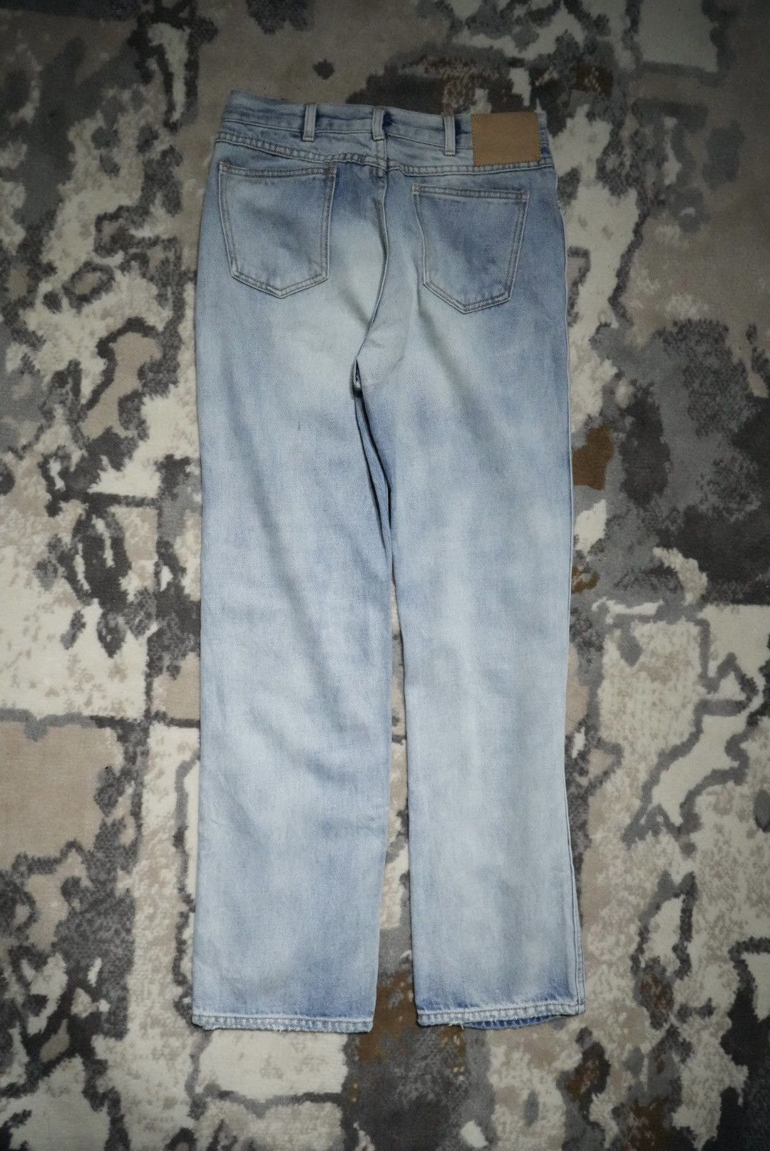 Celine Celine Hedi Slimane Ripped Washed Denim Pants Size US 30 / EU 46 - 2 Thumbnail